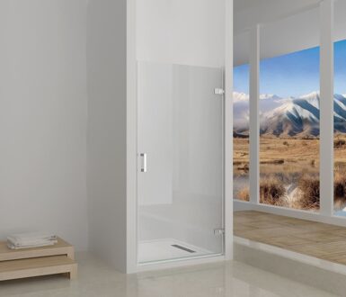 Sanitop Deur 80 helder glas geschikt voor tweepuntsgreep