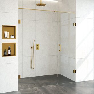 Sanitop Nisdeur Compleet Just Creating Profielloos 2-Delig 170x200 cm 110/60 Goud Sanitop