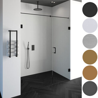 Sanitop Nisdeur Compleet Just Creating Profielloos 2-Delig 180x200 cm 110/70 RVS