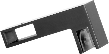 Sanitop T-koppelstuk PVD gunmetal geborsteld Wit Chroom