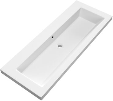 Sanitop Wastafel Voor Meubel Exclusive Line Foggia 120-1 cm Mat Wit 0 kraangaten