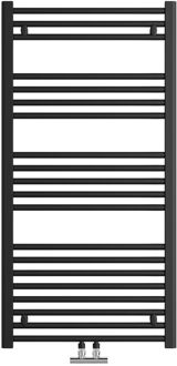 Sanivesk Design Radiator Lima Zwart 6-punt 119x60cm Ce