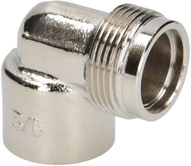 Sanivesk Draad Gas Knie Overgang 1/2"fxm24 Chroom