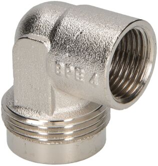 Sanivesk Draad Gas Knie Overgang 3/8"fxm24 Chroom