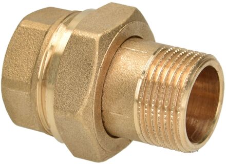 Sanivesk Draad Rechte Koppeling 3/8"m X 3/8"f 3-delig