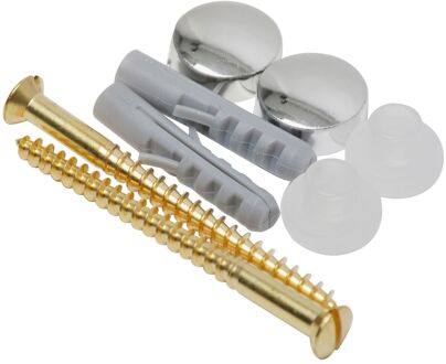 Sanivesk Fontein-/potschroeven Chroom 2 Stuks