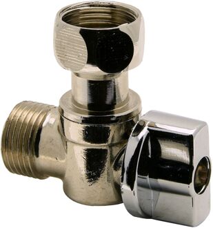 Sanivesk Hoekstopkraan 3/8" Buitendraad X 3/8" Binnendraad Chroom