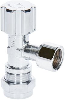 Sanivesk Hoekstopkraan Knel 15mmx3/8"f Chroom