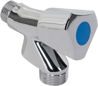 Sanivesk Keerklep Voor Wasmachine 1/2"m Knop Chrome