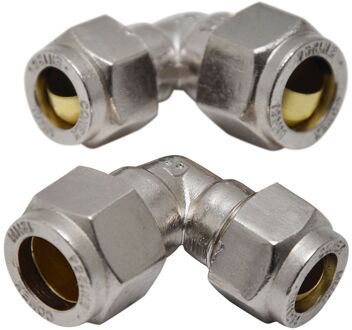 Sanivesk Knel Knie Verloop Chroom 12x10mm