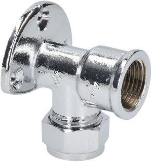 Sanivesk Knel Muurplaat Chroom 15mm X 1/2"f