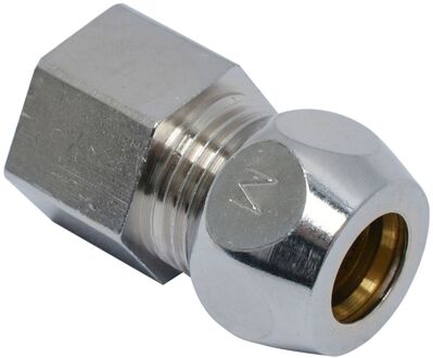 Sanivesk Knel Recht Overgang Chroom 10mm X 3/8"f