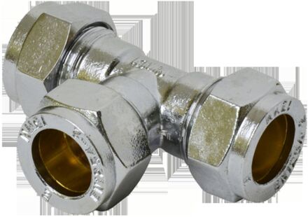 Sanivesk Knel T-stuk Chroom 10x10x10mm