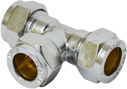 Sanivesk Knel T-stuk Chroom 15x15x15mm
