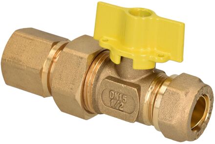 Sanivesk Kogelkraan Gas Knel 1/2"f X 15mm Vlinder