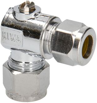 Sanivesk Kogelkraan Haaks Mini Met Schroef Bediening Chroom 12x10mm Knel