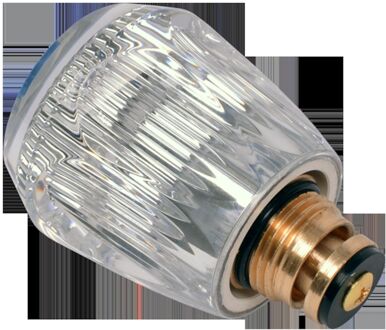 Sanivesk Kraanbovendeel Saturnogreep Warm Water 1/2"m Rood