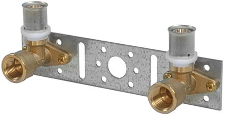 Sanivesk Meerlagen Pers Muurplaat Dubbel 150mm 20mmx1/2"f