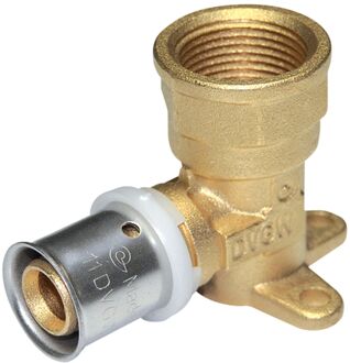 Sanivesk Meerlagen Pers Muurplaat Knie 16mmx1/2"f