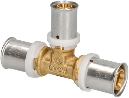 Sanivesk Meerlagen Pers T-stuk 20x16x20mm