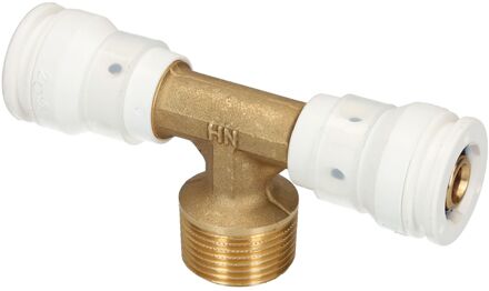 Sanivesk Meerlagen Push T-stuk 16mmx3/4"mx16mm