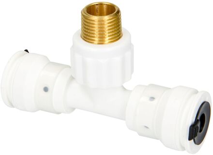 Sanivesk Meerlagen Push T-stuk 20mmx1/2"mx20mm