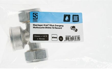 Sanivesk Meerlagen T-stuk Overgang 26mmx3/4"fx26mm