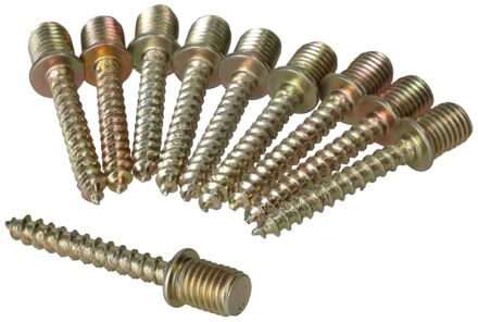 Sanivesk Metaalschroef Staal Cilinderkop Schroefdraad - M6x40mm - 10 Stuks