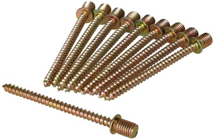 Sanivesk Metaalschroef Staal Zeskantkop - M6x70mm - 10 Stuks