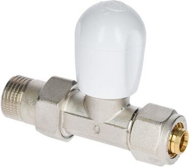 Sanivesk Radiatorkraan Meerlagen Recht 1/2"mx16mm