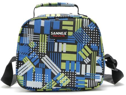 SANNE 6L kinderen cartoon isolatie draagbare picknick lunch tas thermische isolatie levering pakket geïsoleerde lunch tas groen blauw