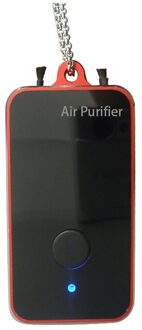 Sanq Draagbare Mini Luchtreiniger Hals Opknoping Usb Oplaadbare Persoonlijke Luchtreiniger Thuis Luchtreiniger Voor Het Verwijderen Van Stof rood