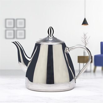 Sanqia Stijl Roestvrij Staal Theepot Water Koffie Pot Toepassing Op Inductie Kookplaat 1500ml