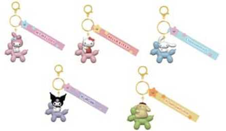Sanrio Balloon Series Keychain with Hand Strap Hello Kitty and Friends Display (12)