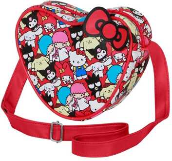 Sanrio Casual Heart Crossbody Bag Hello Kitty Friends Multicolour