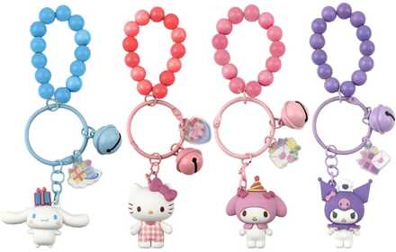 Sanrio Celebration Series Keychain & Bracelet Hello Kitty and Friends Display (12)