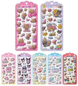 Sanrio Character 3D Stickers / Ponku Stickers Cinnamoroll - H200×W95×D2mm