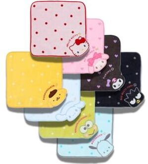 Sanrio Character Mini Hand Towel / Handkerchief Pompompurin - Approx. W25×D0.4×H23cm