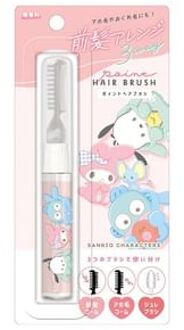 Sanrio Characters 3 Way Point Hair Brush No Fragrance Pink - 1 pc