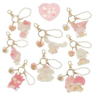Sanrio Characters Bag Charm Keyring (Baby Pink Series) Hello Kitty