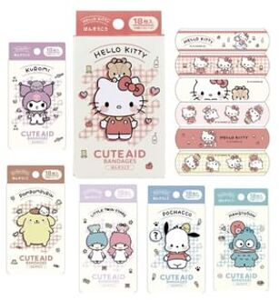 Sanrio Characters Bandage (18 Pieces) Kuromi (72×19mm)
