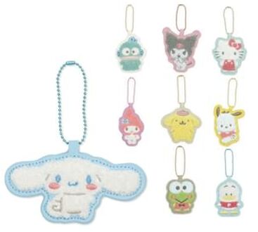 Sanrio Characters Embroidered Bag Charm / Keyring Hello Kitty - within 100×88×6mm