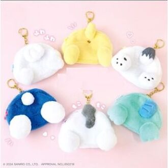 Sanrio Characters Oshiri Pouch Keyring Hello Kitty (130 x 123 x 20mm)