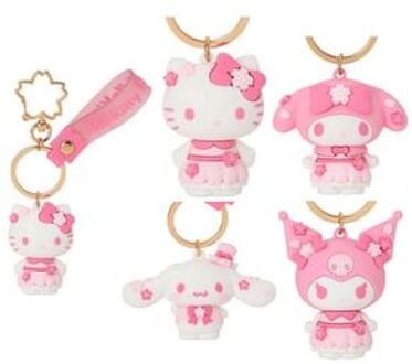 Sanrio Characters Sakura Series Mascot Keyring My Melody (5.4x3.2x4.6cm)