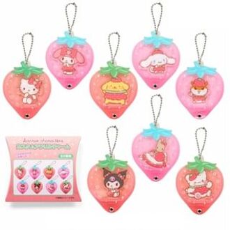 Sanrio Characters Secret Charm Keychian - Strawberry Design Series (8 Types) (Blind Box) 1 pc - Random Style (5.8 x 0.8 x 7.2cm)