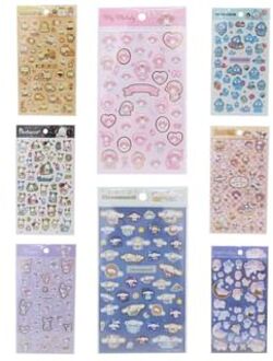 Sanrio Characters Sheet Stickers Cinnamoroll (121 x 206mm)