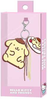 Sanrio Charm Keyring Pompompurin Face