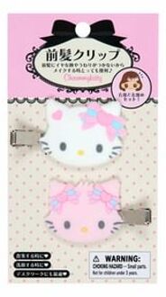 Sanrio Charmmy Kitty & Honey Cute Flocky Hair Clip (Set of 2) Charmmy Kitty: 6 x 1.1 x 3.4cm / Honey Cute: 5.7 x 1.1 x 3.2cm