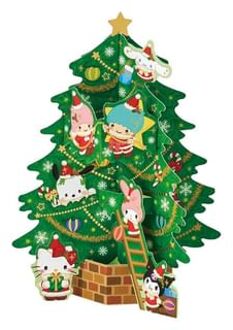 Sanrio Christmas Card (Christmas Tree) 174x130x5mm