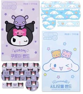Sanrio Cinnamoroll / Kuromi Mix Design Bandage (12 Pieces) Cinnamoroll - One Size